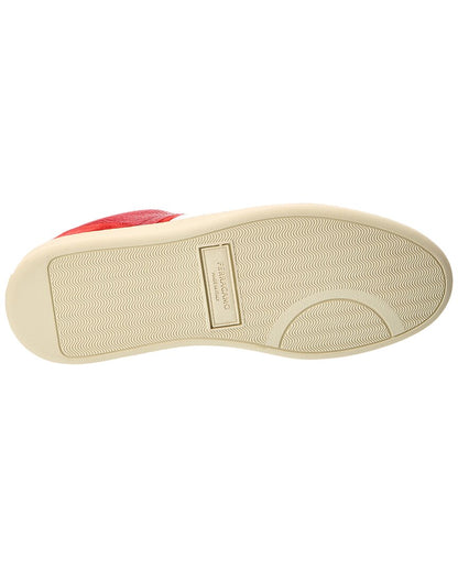 ferragamo leather sneaker