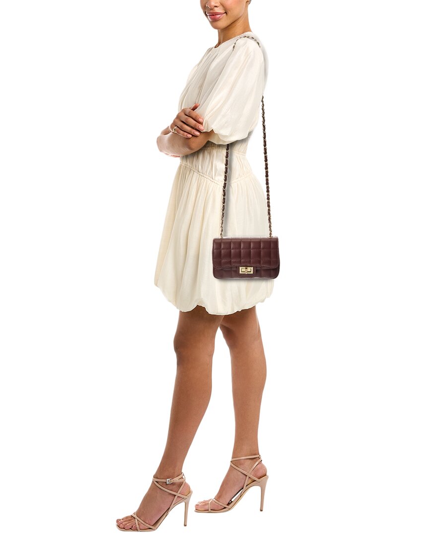 evelyn leather quilted crossbody