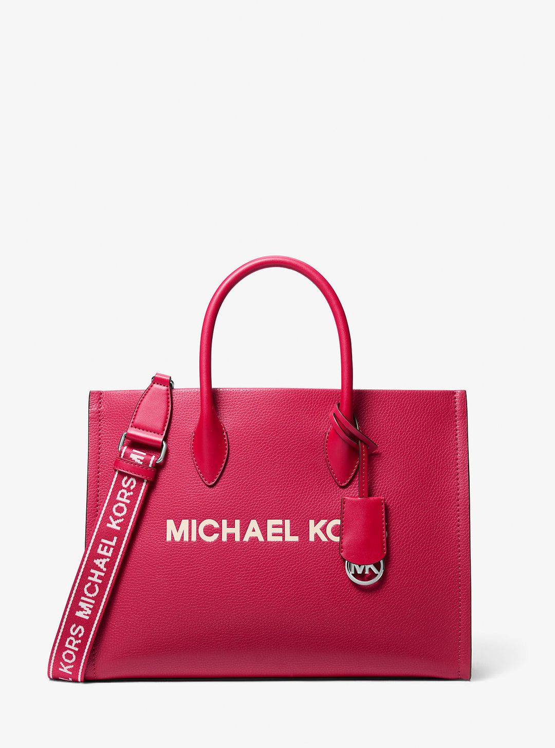 mirella medium pebbled leather tote bag