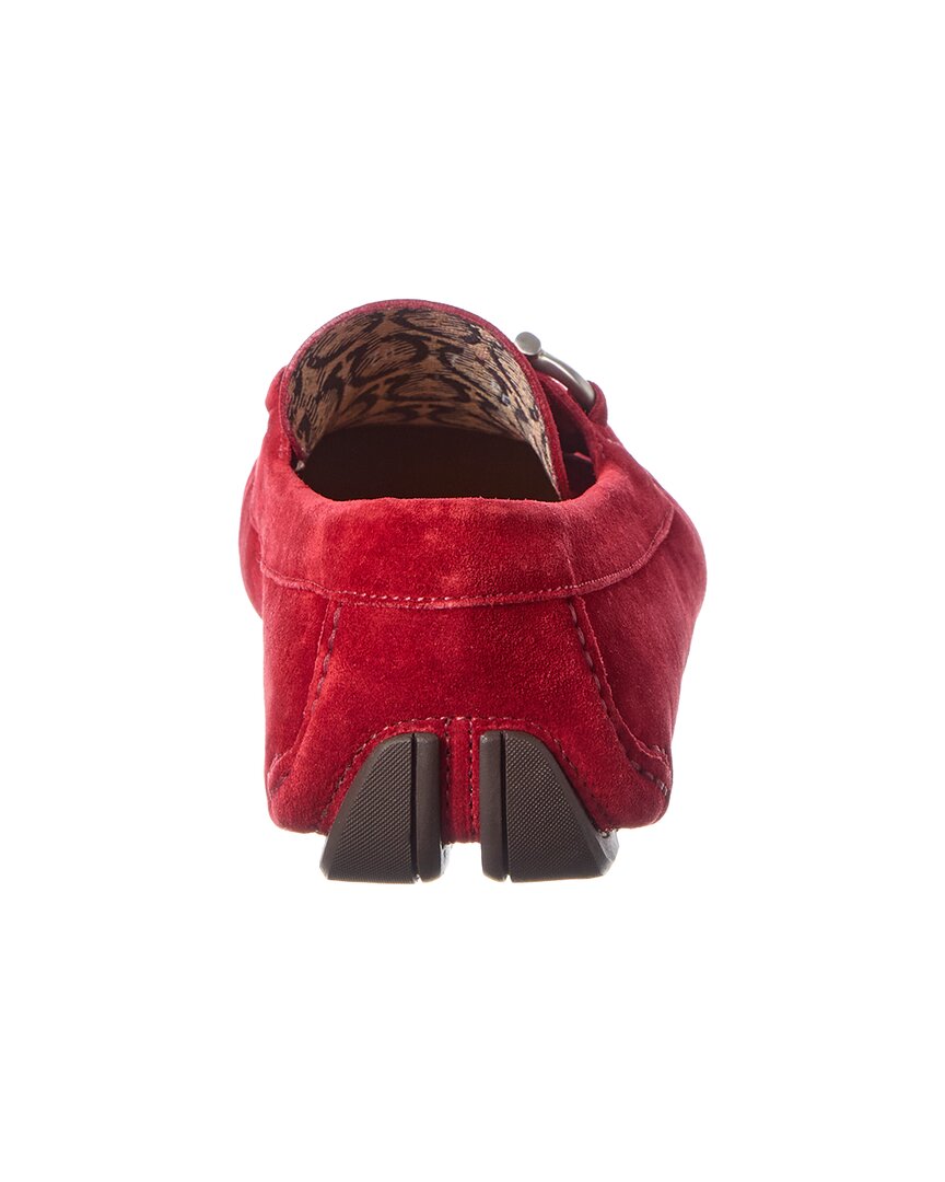 ferragamo leather & canvas loafer