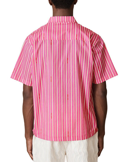 stripe polo shirt