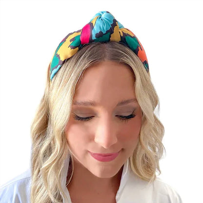headband in fall ikat