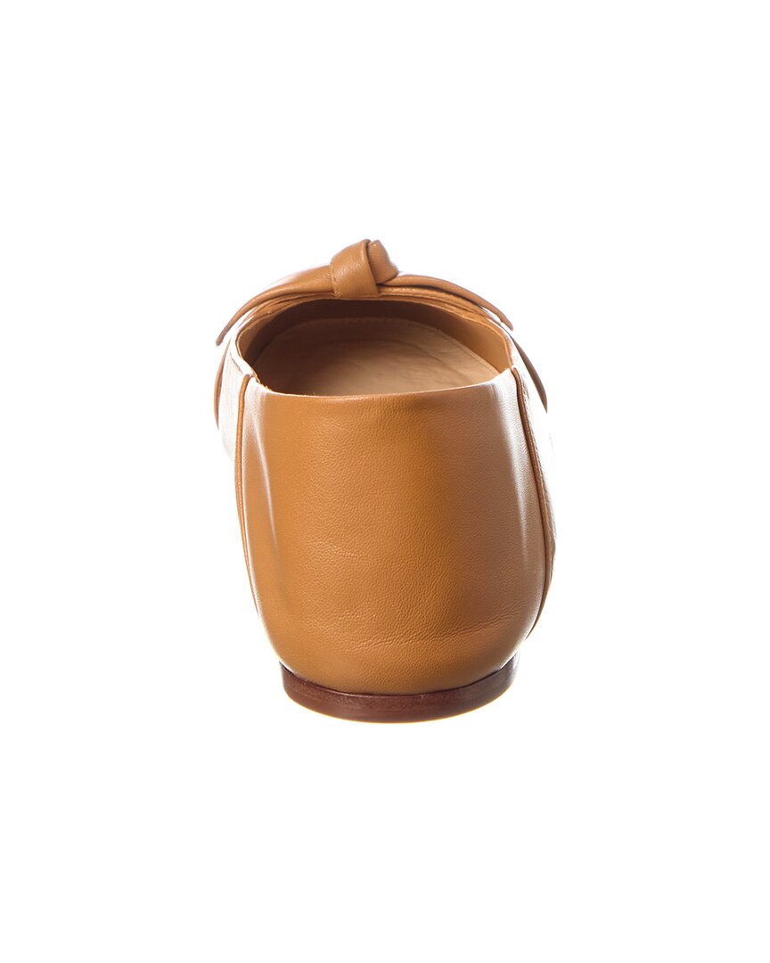 clarita collapsible leather flat