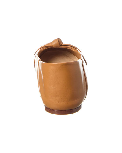clarita collapsible leather flat
