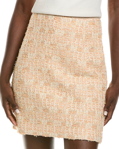 wool-blend mini skirt