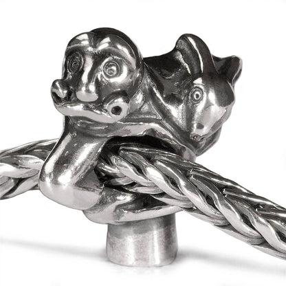 women's magician bead charm in silver
