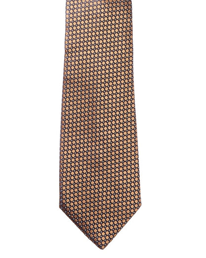 brown silk tie