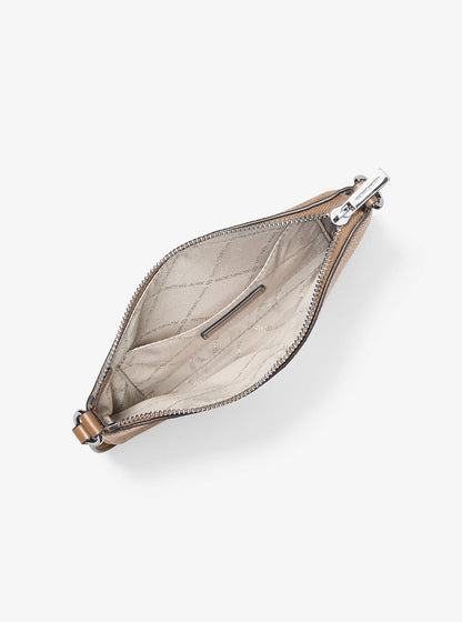 jet set small pebbled leather convertible wristlet
