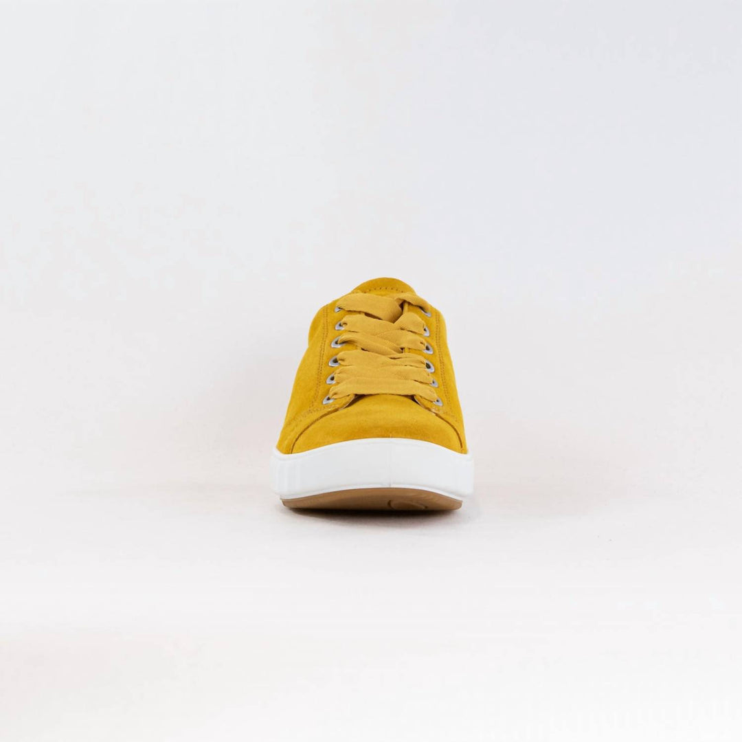 women's alexandria lace up sneaker in yellow
