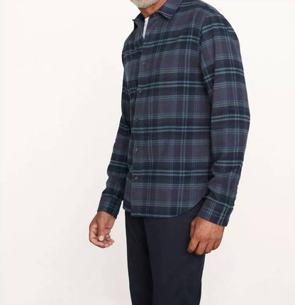 long sleeve sports shirt westlight plaid in nightfall