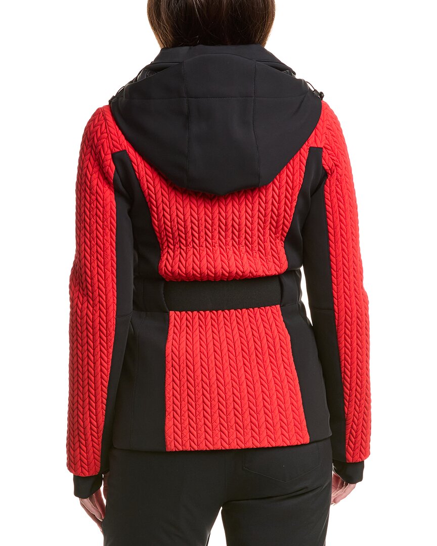 belted ski jacket