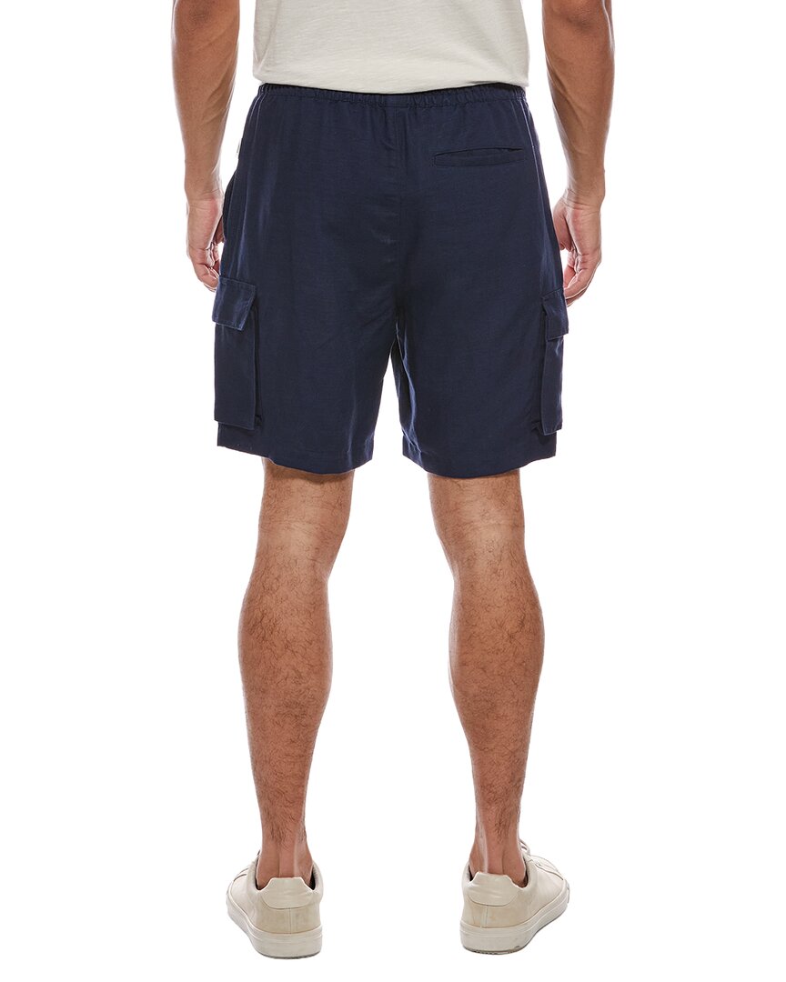 air linen-blend pull-on cargo short