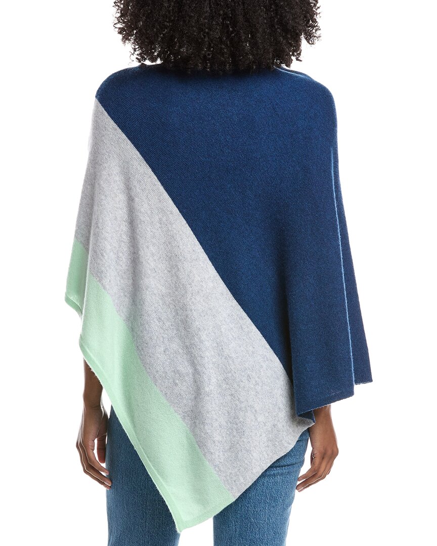 cashmere colorblocked cashmere poncho