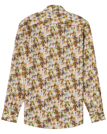 reynolds vineyard print poplin shirt