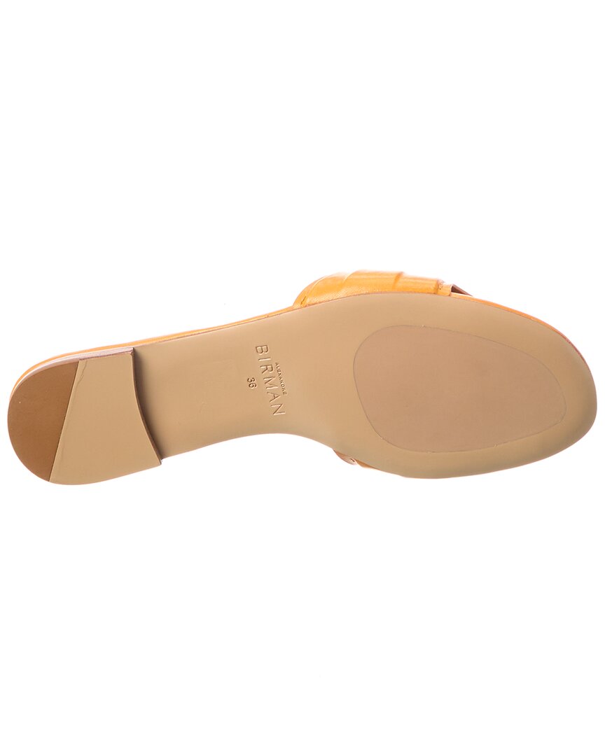 padded clarita leather slide