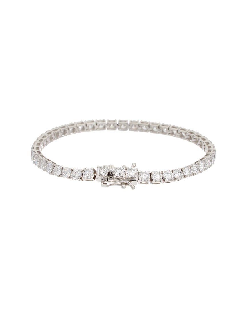 14k 8.00 ct. tw. lab-grown diamond tennis bracelet