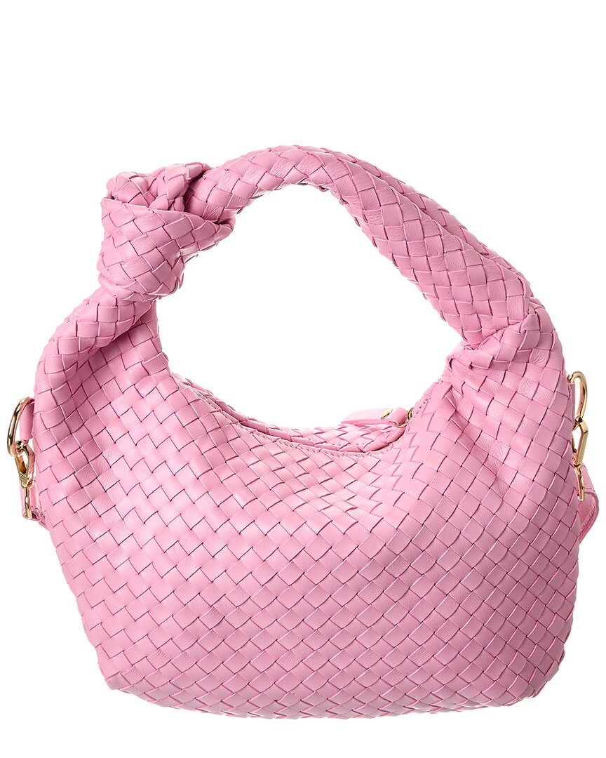 sylvie hand-woven leather shoulder bag