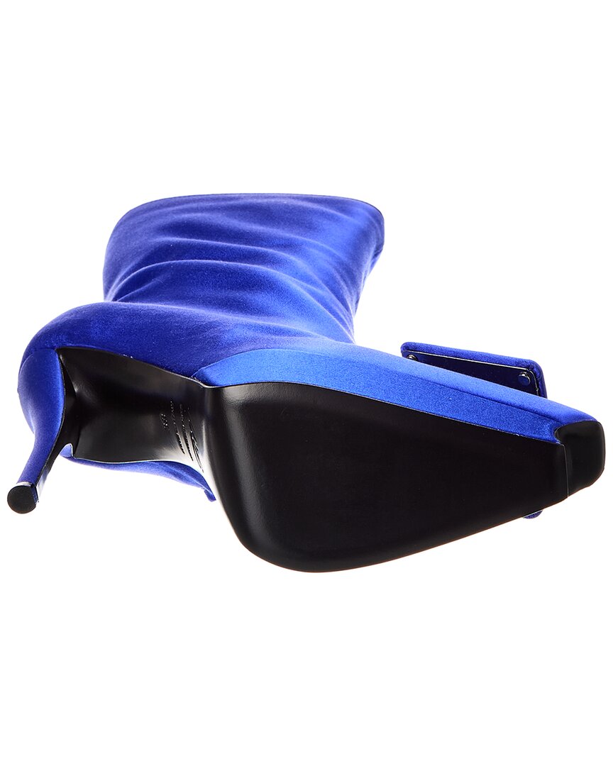 satin platform boot