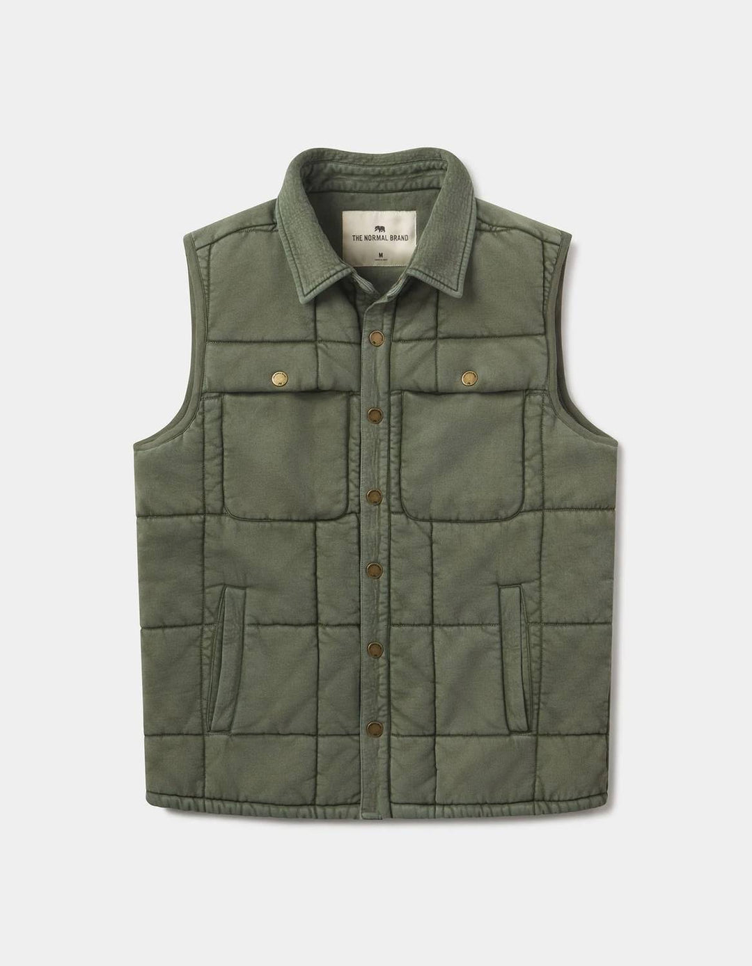 men's jackie premium fleece vest in laurel green