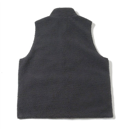 men's reversible vest in charcoal