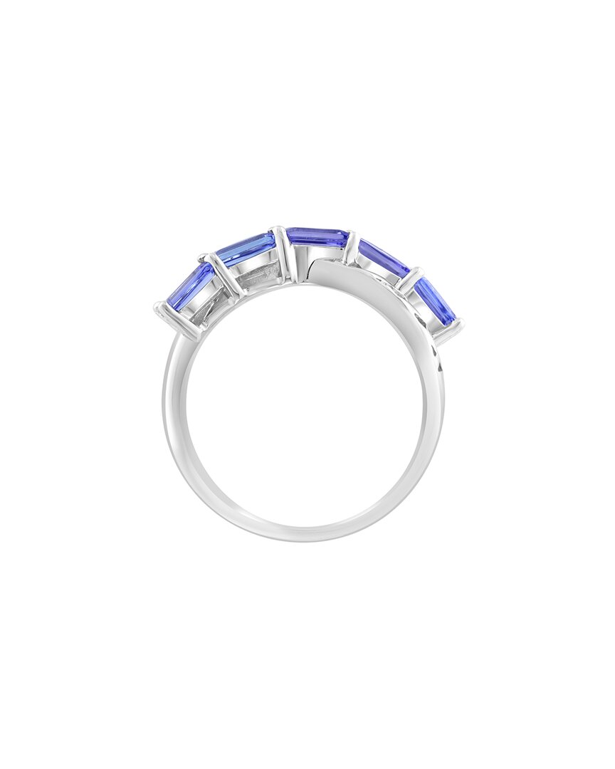 silver 1.52 ct. tw. tanzanite ring