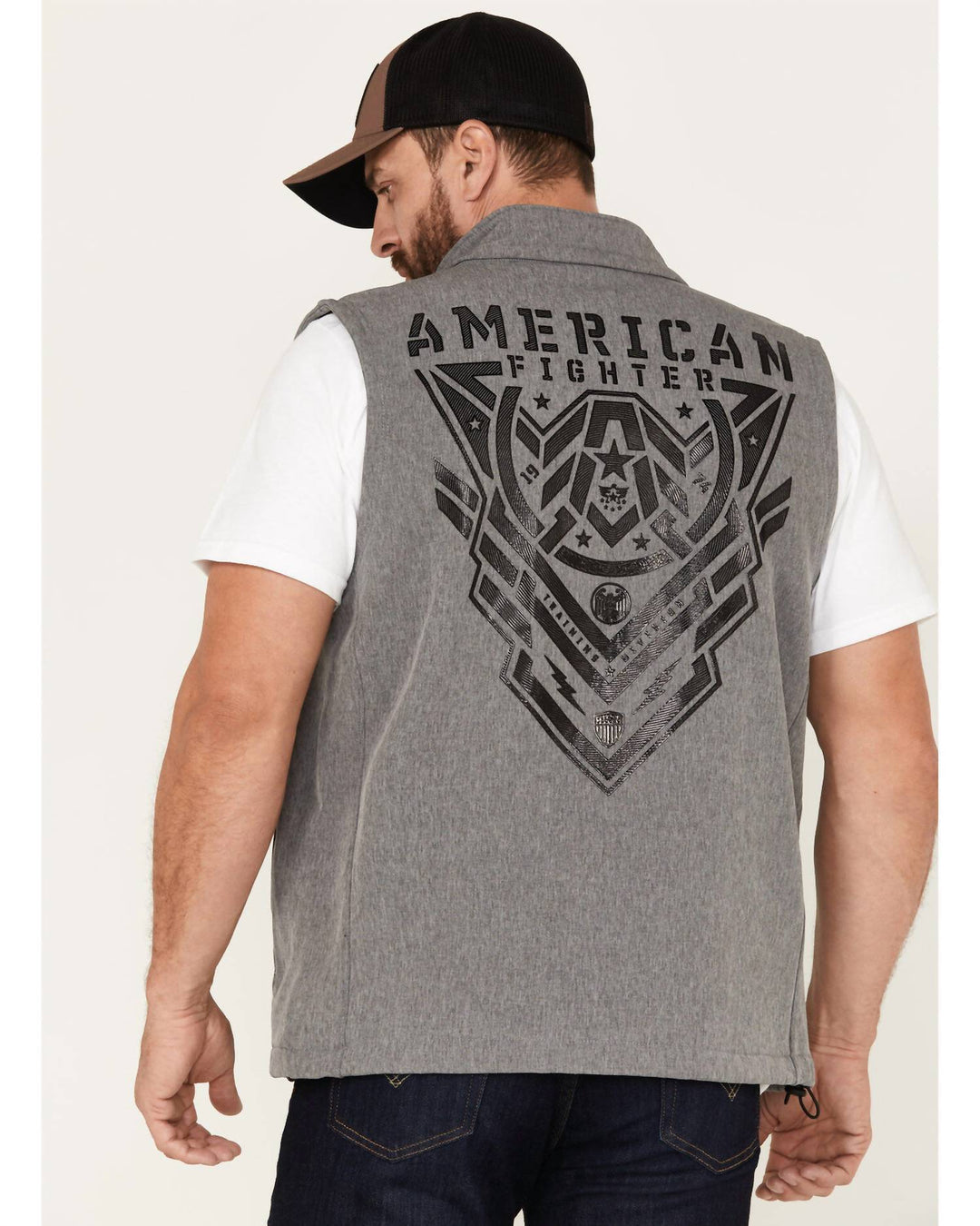 kendleton vest in charcoal