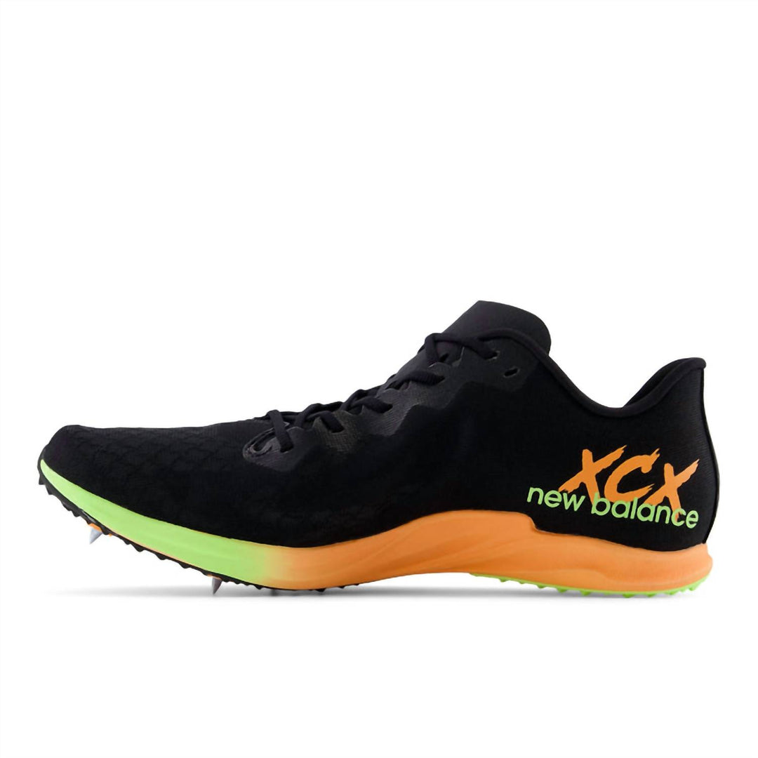men's fuelcell supercomp xc-x shoe in black/bleached lime glo