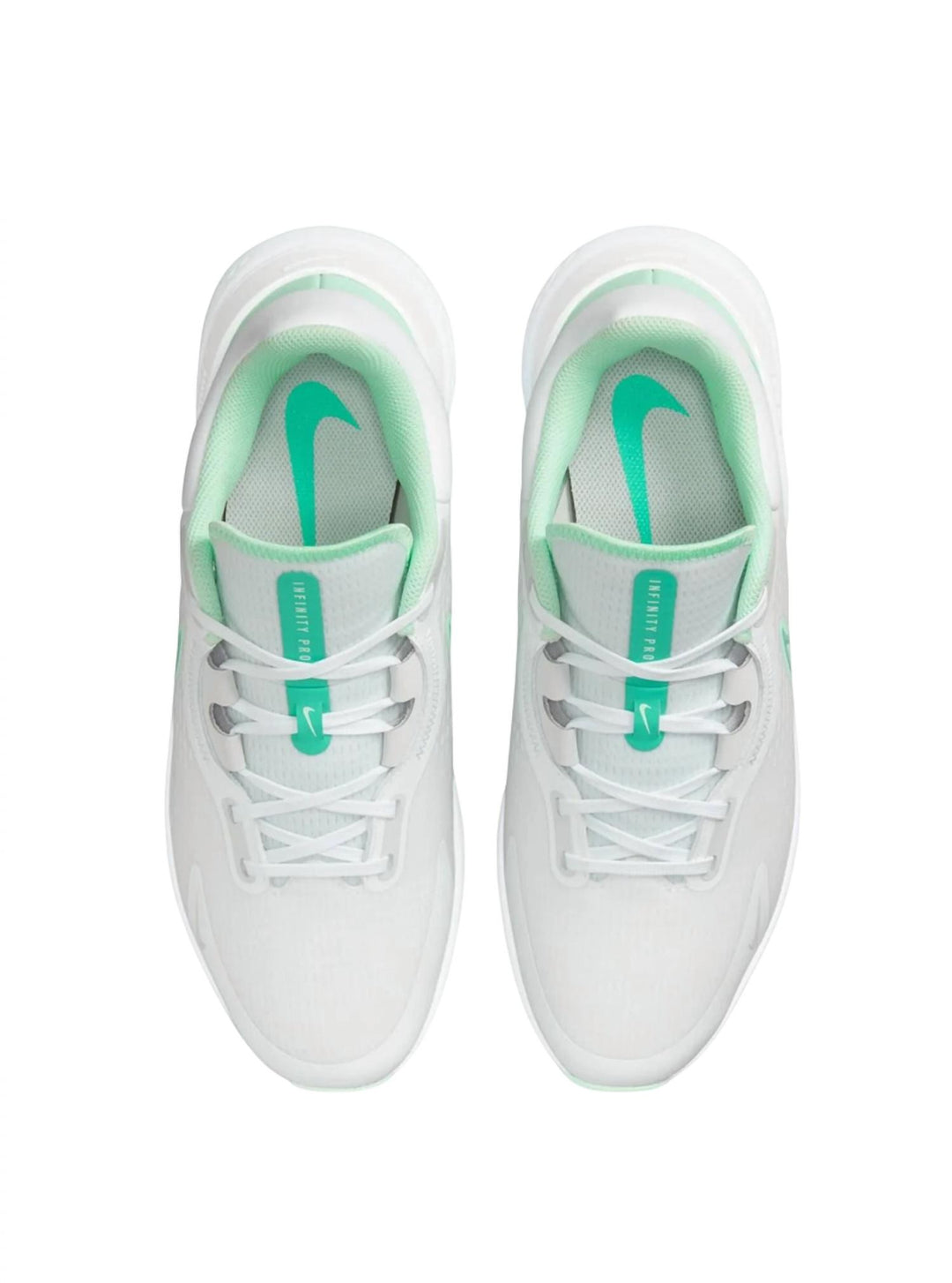 men infinity pro 2 golf shoes in white/green