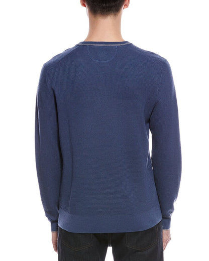 wool-blend waffle shirt