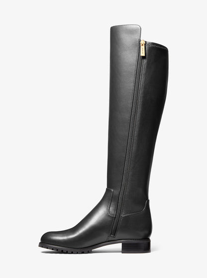 britt smooth wide calf boot