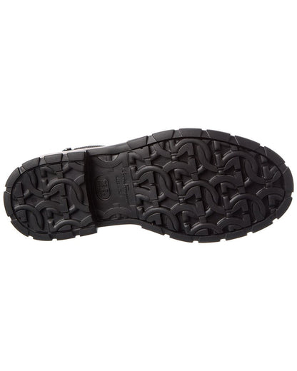 ferragamo iago leather boot