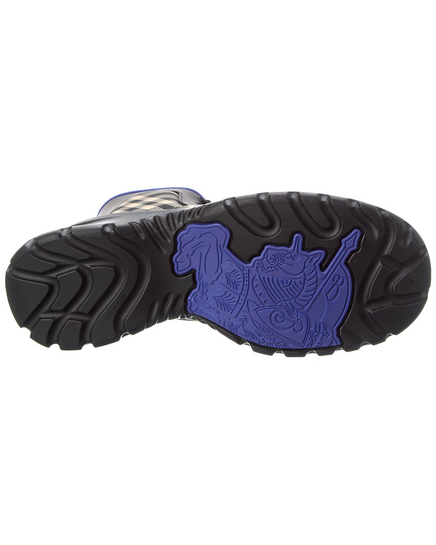 boulder lace-up rubber & canvas boot