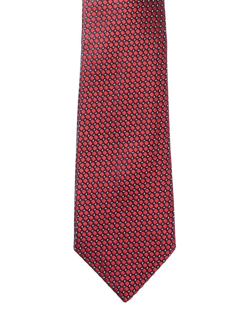 red silk tie