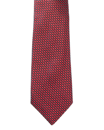 red silk tie