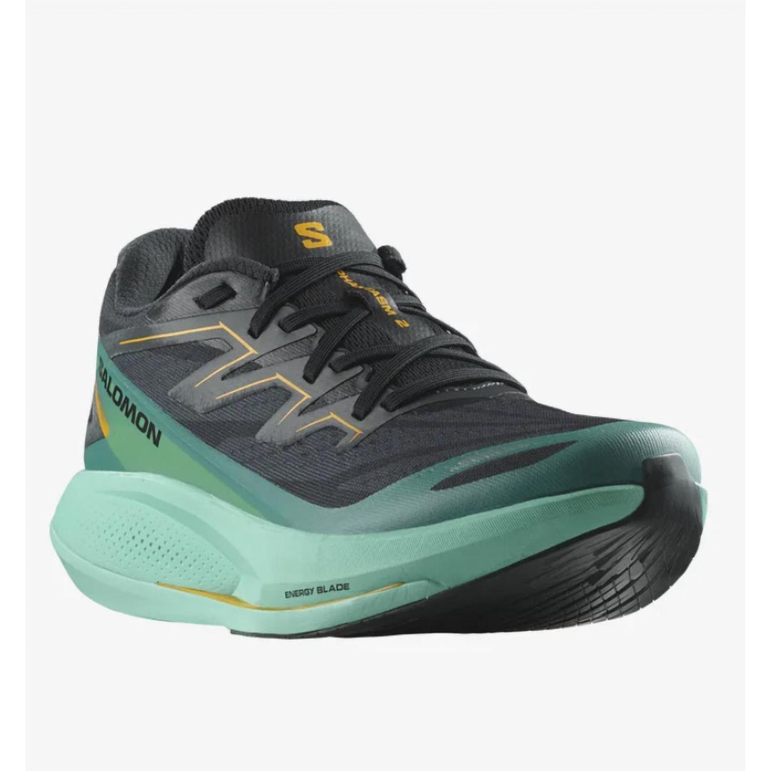 women's phantasm 2 running shoes in black / cockatoo / zinnia