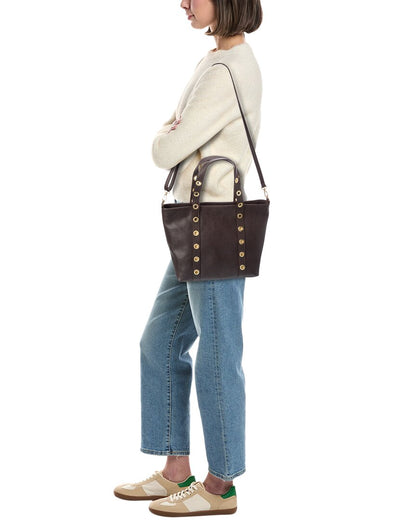 stella27 leather studded tote