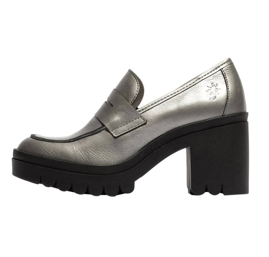 women's toky platform penny loafer in plomo