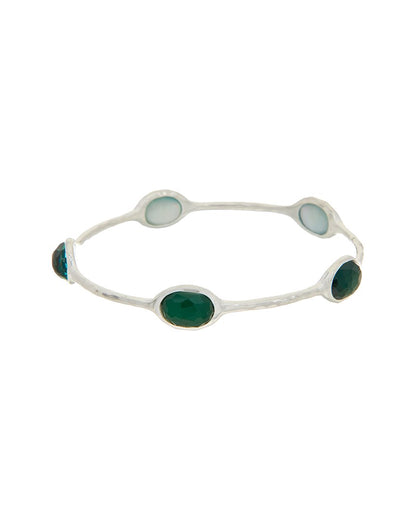 wonderland silver rock crystal bracelet