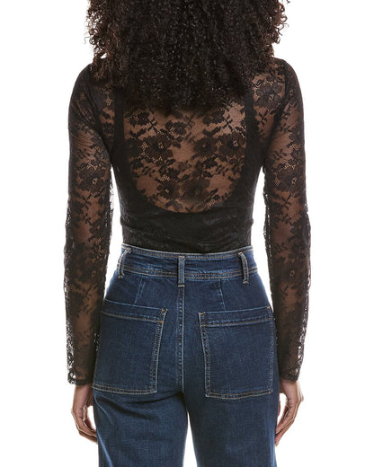 giselle tie front lace bodysuit