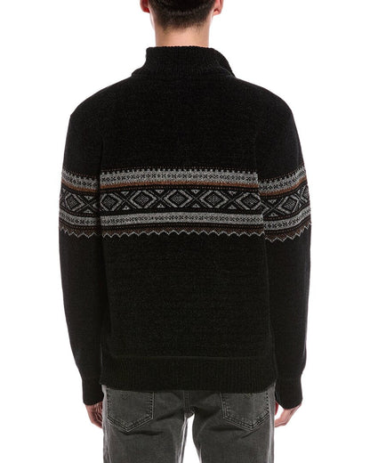 semi fit 1/4-zip mock neck sweater