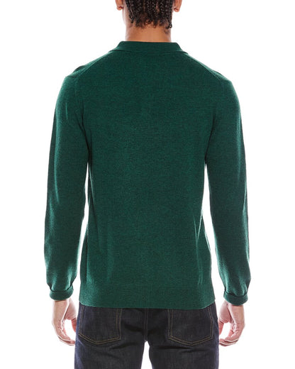 wool & cashmere-blend trophy neck sweater