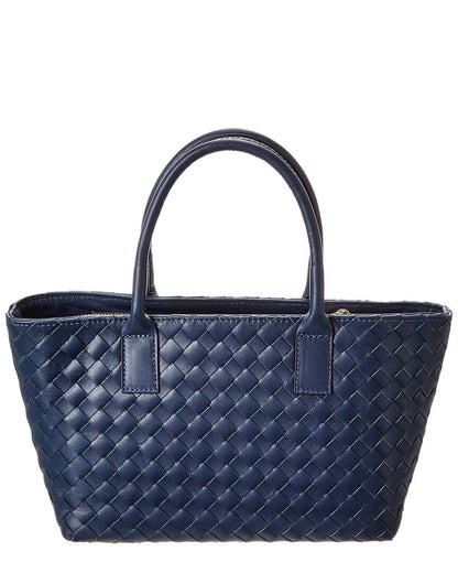 anya hand-woven leather satchel
