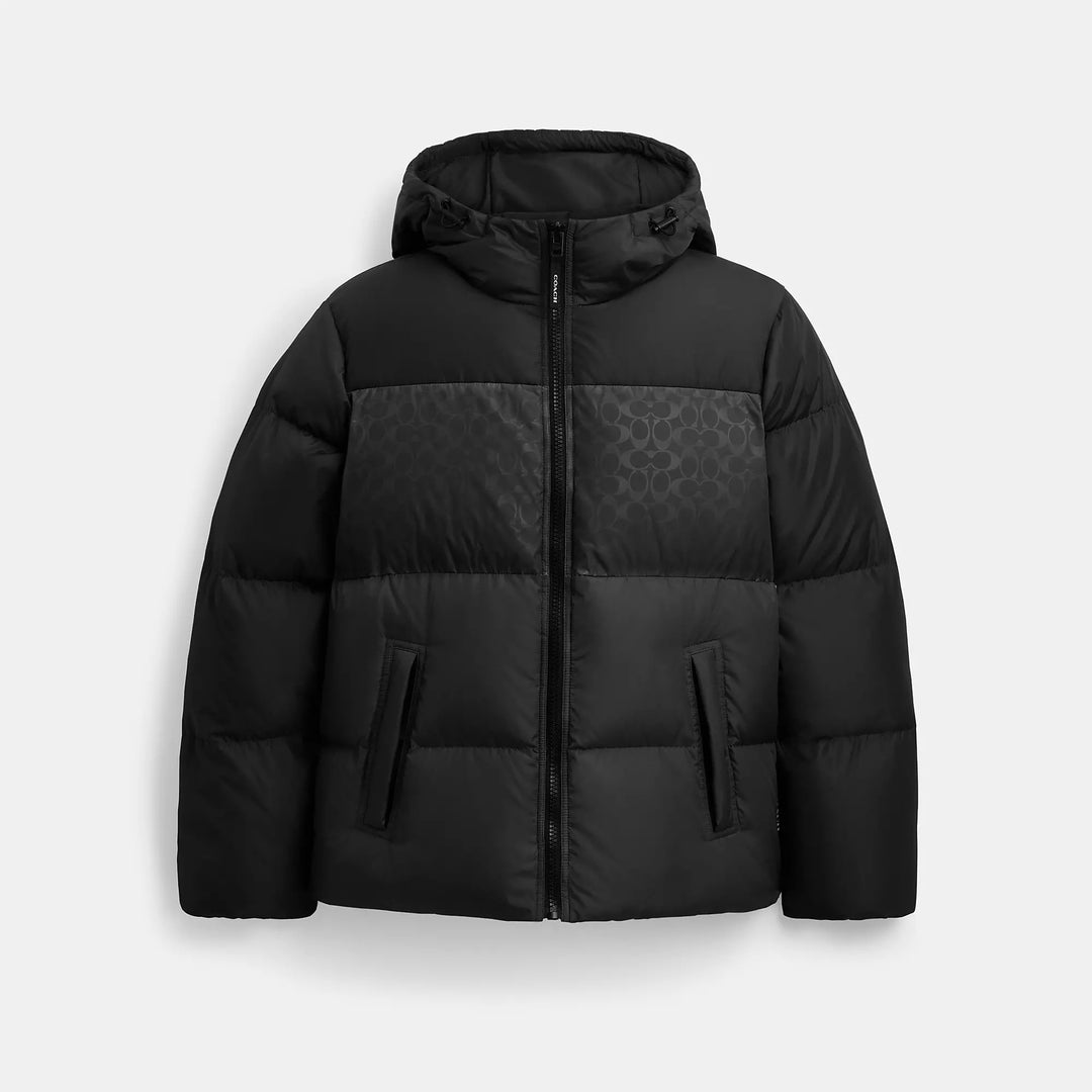 colorblock down jacket