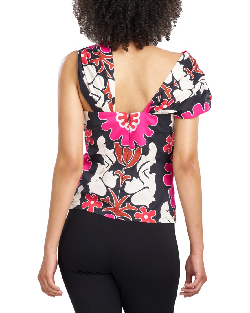 talitha poplin asymmetrical halter top