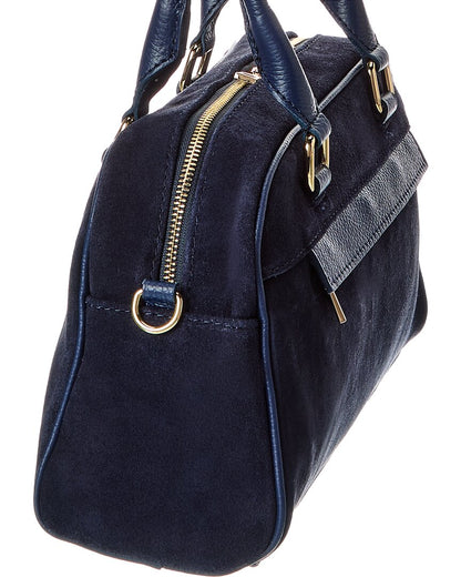 kiki27 suede shoulder bag