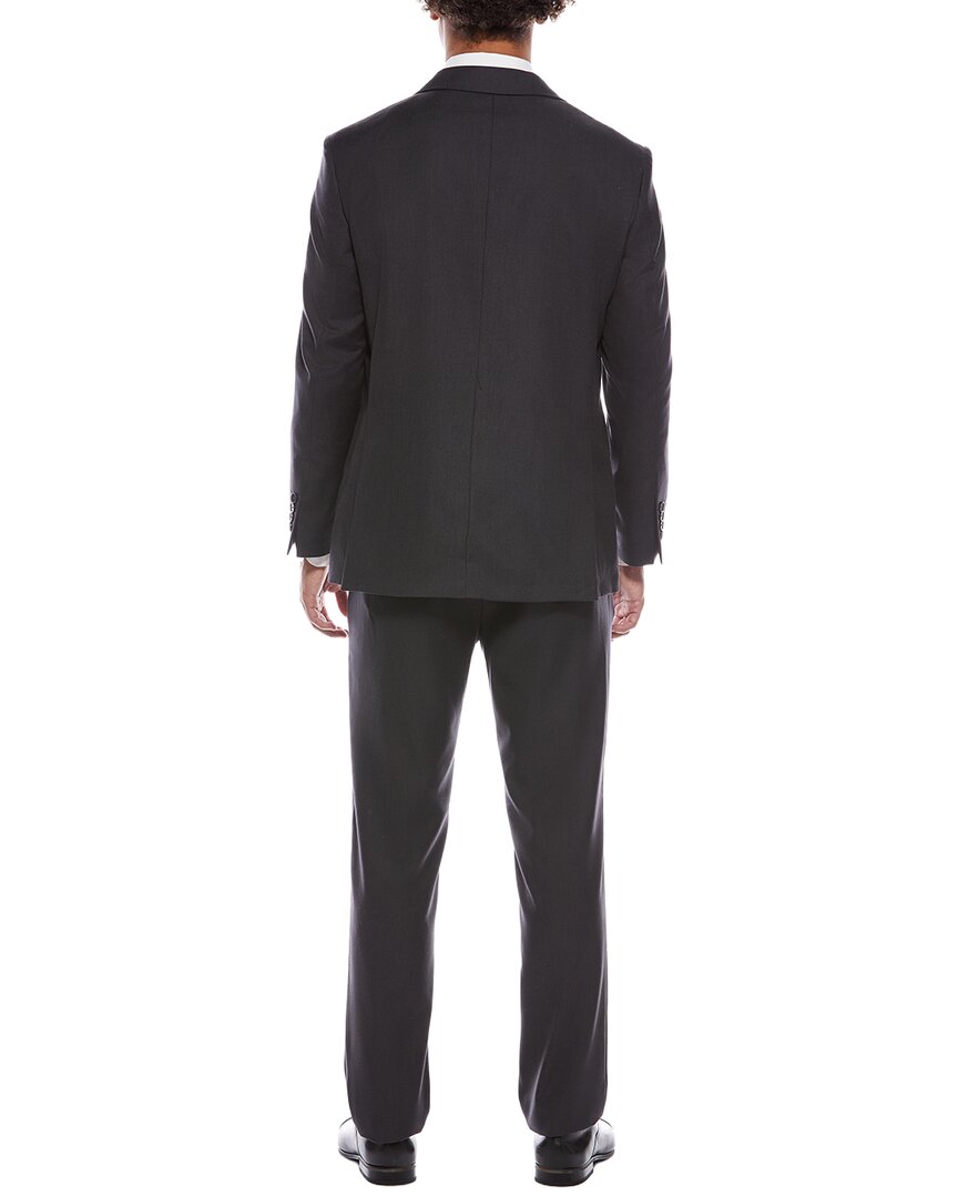 2pc suit with flat front pant
