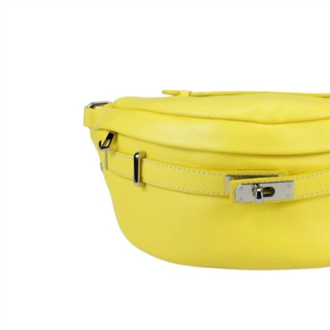 hands free kelly belt bag in yellow