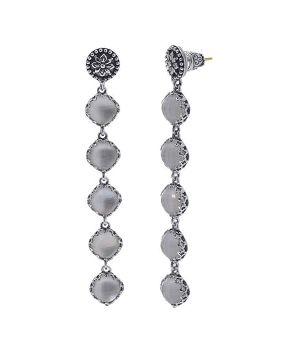 silver pearl earrings