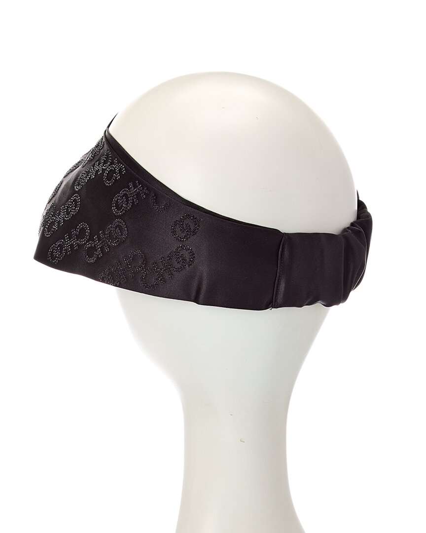 logo silk hair band