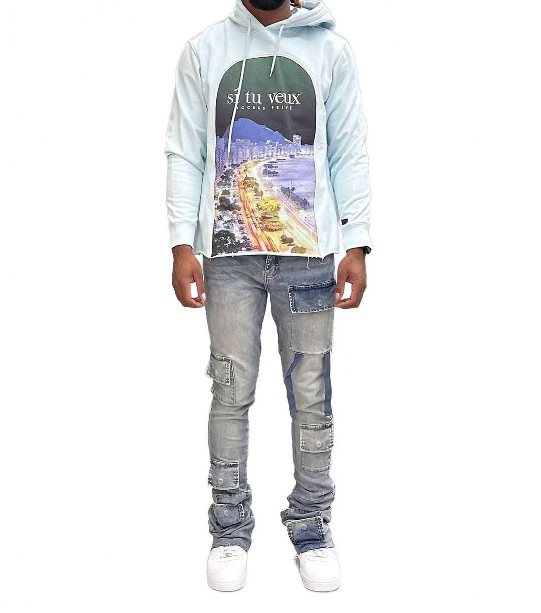 US 32 Regular - light indigo wash